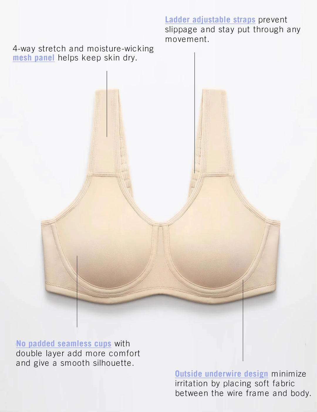 Elevate Underwire Sports Bra